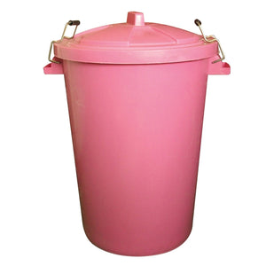 Prostable Dustbin C/W Locking Lid - Pink - 90Lt