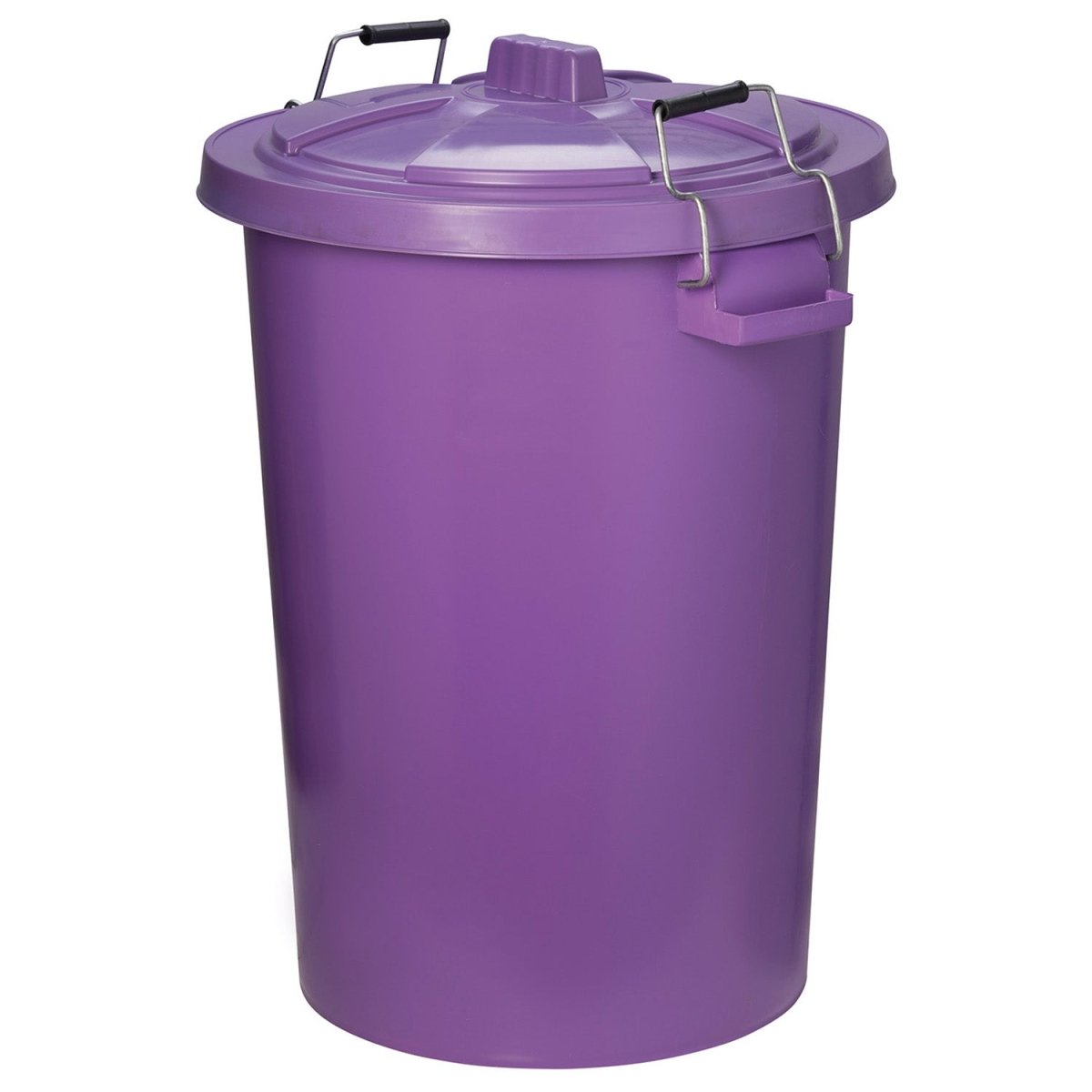 Prostable Dustbin C/W Locking Lid - Purple - 90Lt