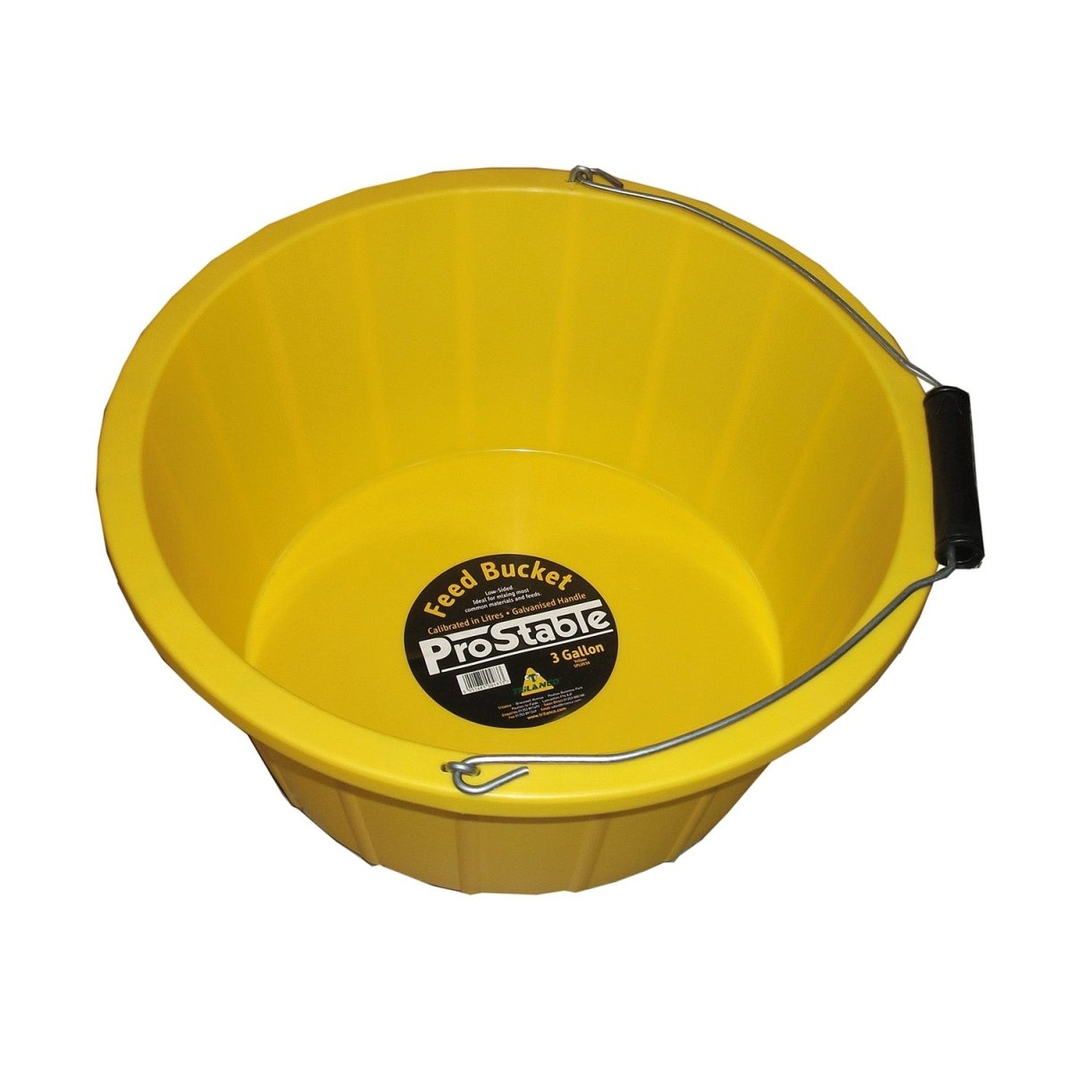 Prostable Feed Bucket 3 Gallon - Yellow - 3Gallon