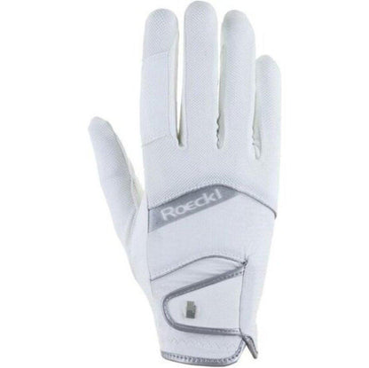 Roeckl Womens Millero Riding Gloves - White - 6