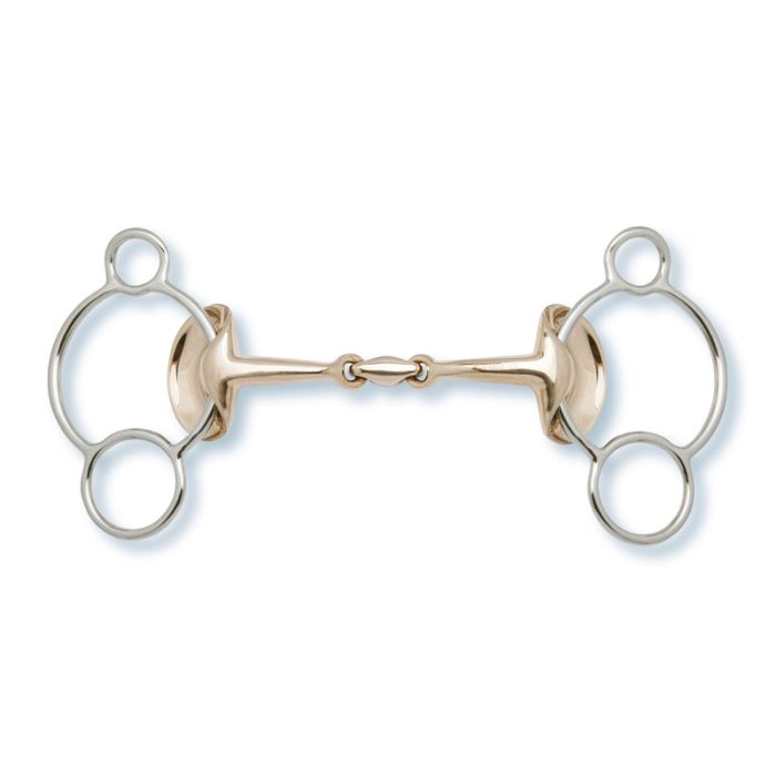 Stubben Golden Wings 3 Ring Gag - 4 1/2" -