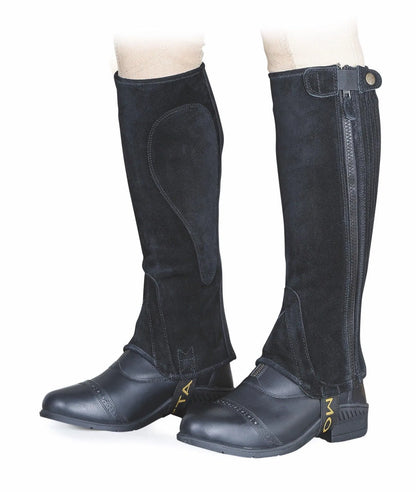 Moretta Suede Half Chaps - Adult - Black - M