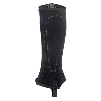 Moretta Suede Half Chaps - Adult - Black - L