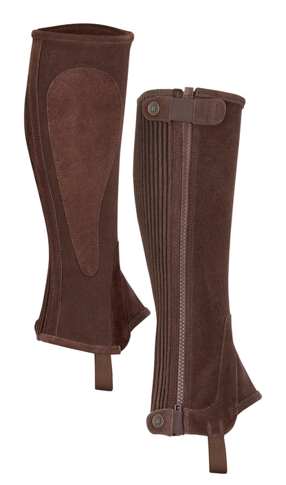 Moretta Suede Half Chaps - Adult - Black - M