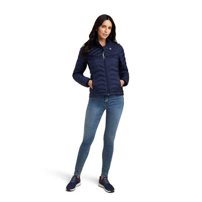 Ariat AW23 Ladies Ideal Down Insulated Lightweight Jacket - Navy - L