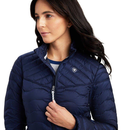 Ariat AW23 Ladies Ideal Down Insulated Lightweight Jacket - Navy - L