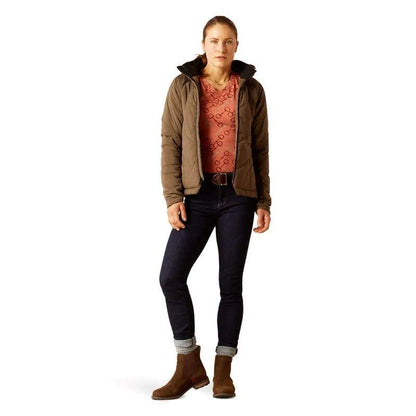 Ariat AW23 Ladies Zonal Insulated Winter Jacket - Canteen - L