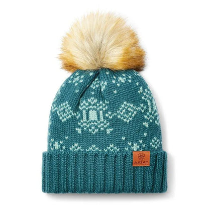 Ariat AW23 Patrona Winter Beanie Hat - Reflecting Pond/Artic -