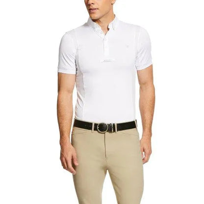 Ariat Mens Tek Show Shirt - White - Small