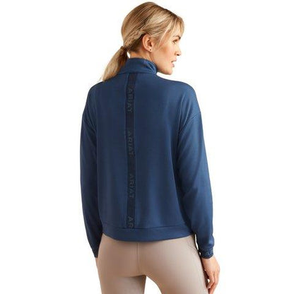 Ariat SS24 Womens Breathe 1/2 Zip Sweatshirt - Dark Denim - S