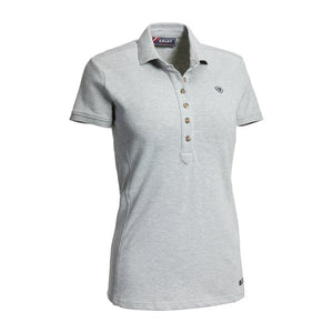 Ariat SS24 Womens Prix 2.0 Polo - Heather Grey - XS