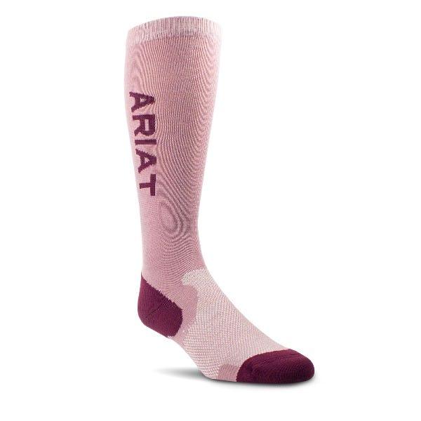 Ariat Tek Performance Socks - Heather Grey/Navy -