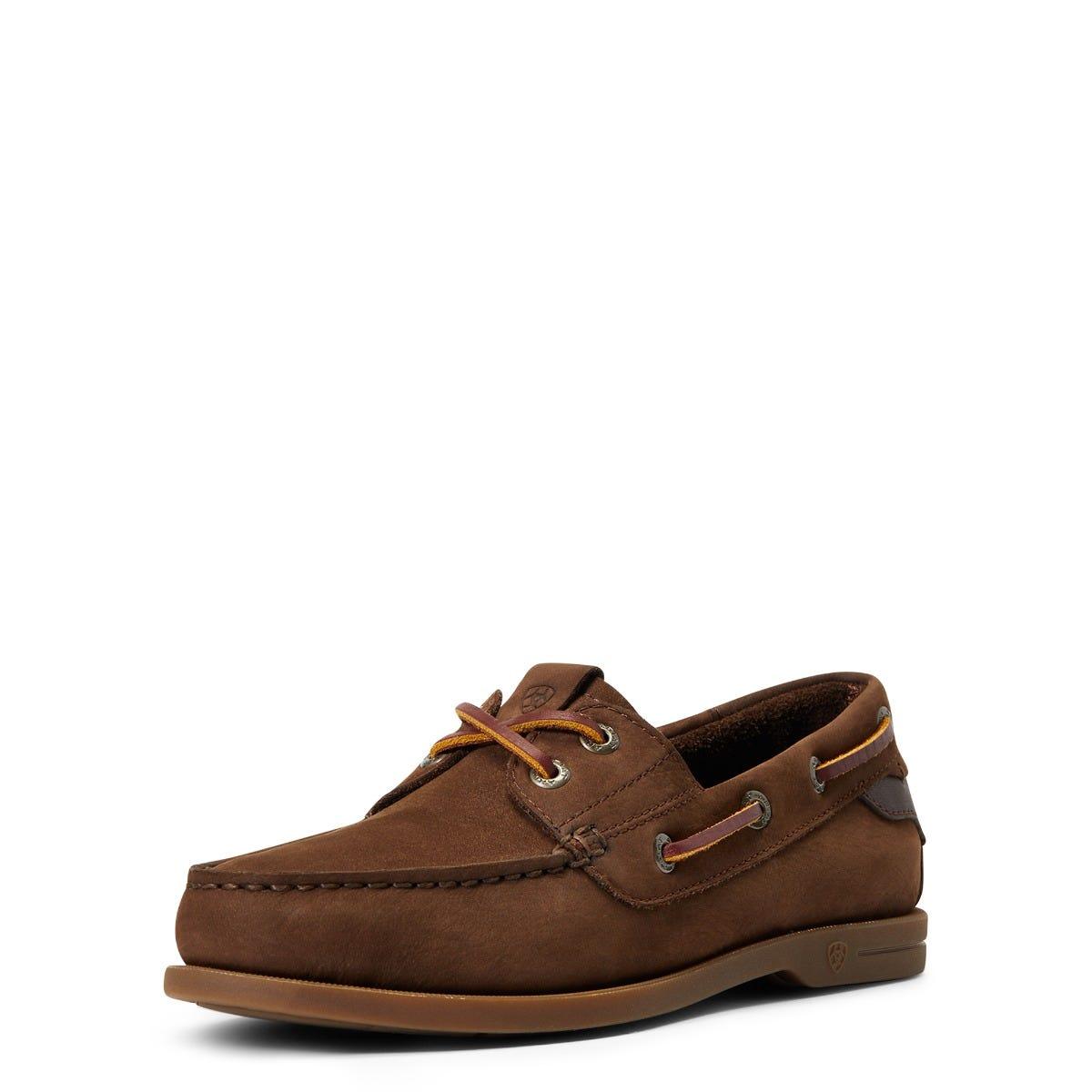 Ariat Womens Antigua Boat Shoe - Walnut - 3