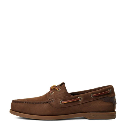 Ariat Womens Antigua Boat Shoe - Chocolate Brown - 3