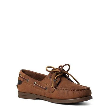 Ariat Womens Antigua Boat Shoe - Walnut - 3