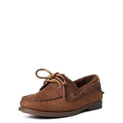 Ariat Womens Antigua Boat Shoe - Walnut - 3