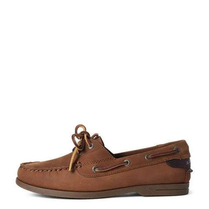 Ariat Womens Antigua Boat Shoe - Walnut - 3