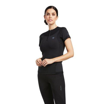 Ariat Womens Ascent Crew Baselayer - Black - XS