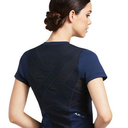 Ariat Womens Ascent Crew Baselayer - Navy - XS