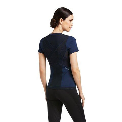 Ariat Womens Ascent Crew Baselayer - Navy - XS