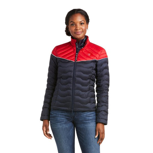 Ariat Womens Ideal 3.0 Down Jacket - Extra Small - Team Colourblock