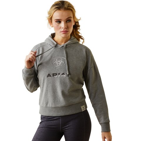 Ariat Womens Just Hoodie - Heather Grey - XS