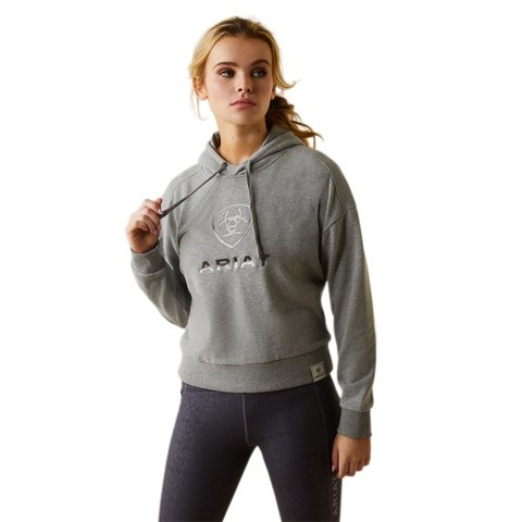 Ariat Womens Just Hoodie - Heather Grey - XS