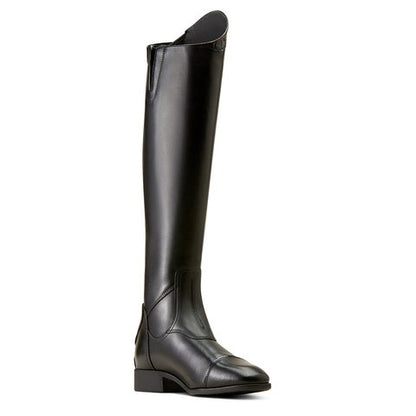 Ariat Womens Palisade Show Leather Riding Boot - Black / Black Croc Print - 4.5\37.5