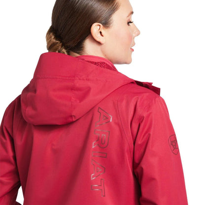 Ariat Womens Spectator Waterproof Jacket - Red Bud - Extra Small