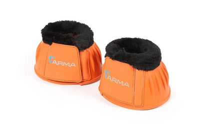 ARMA Fleece Over Reach Boots - Black - Cob