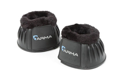 ARMA Fleece Over Reach Boots - Black - Cob