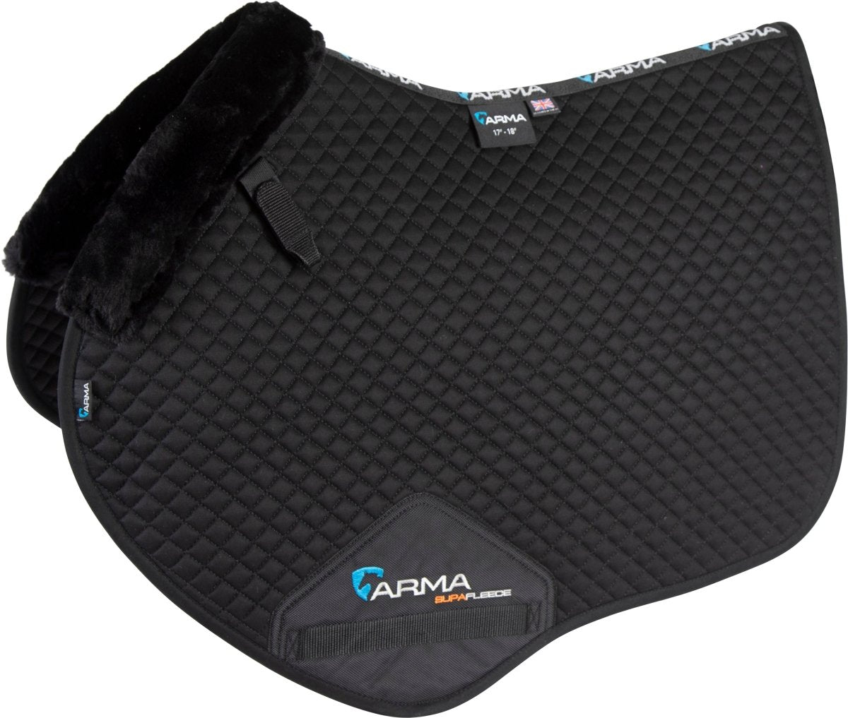 ARMA SupaFleece Jump Saddlecloth - Black - 17-18