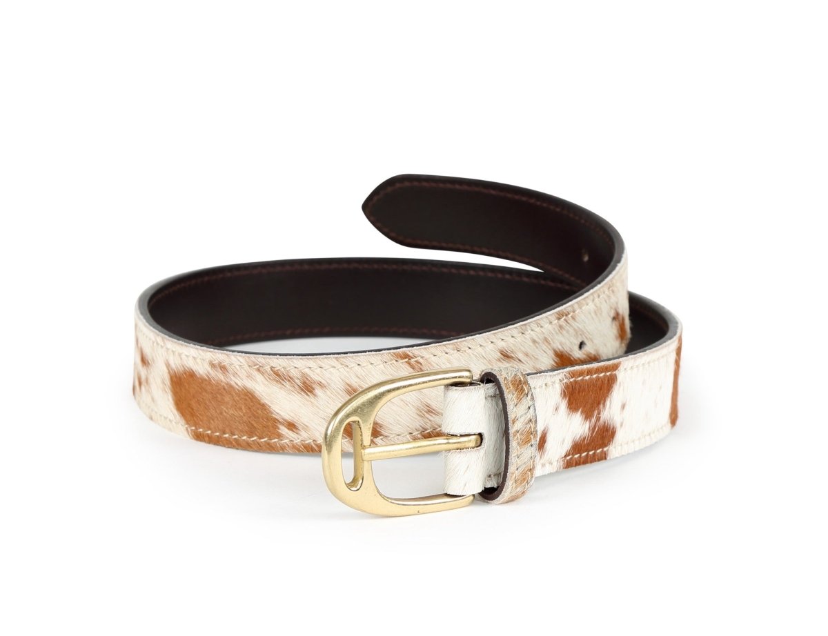 Aubrion 35mm Cow Hair Belt - Cow Print - 100Cm