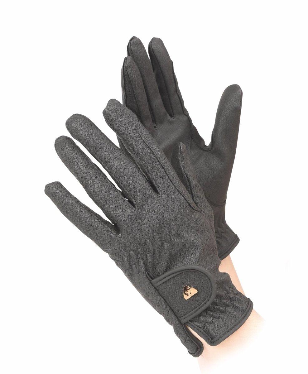 Aubrion Arene FlexFit Riding Gloves - Child - Black - L