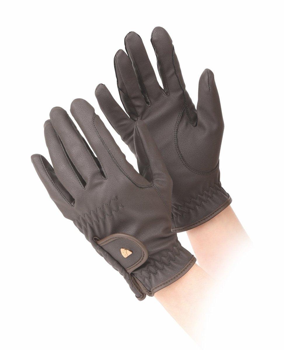 Aubrion Arene FlexFit Riding Gloves - Child - Black - L