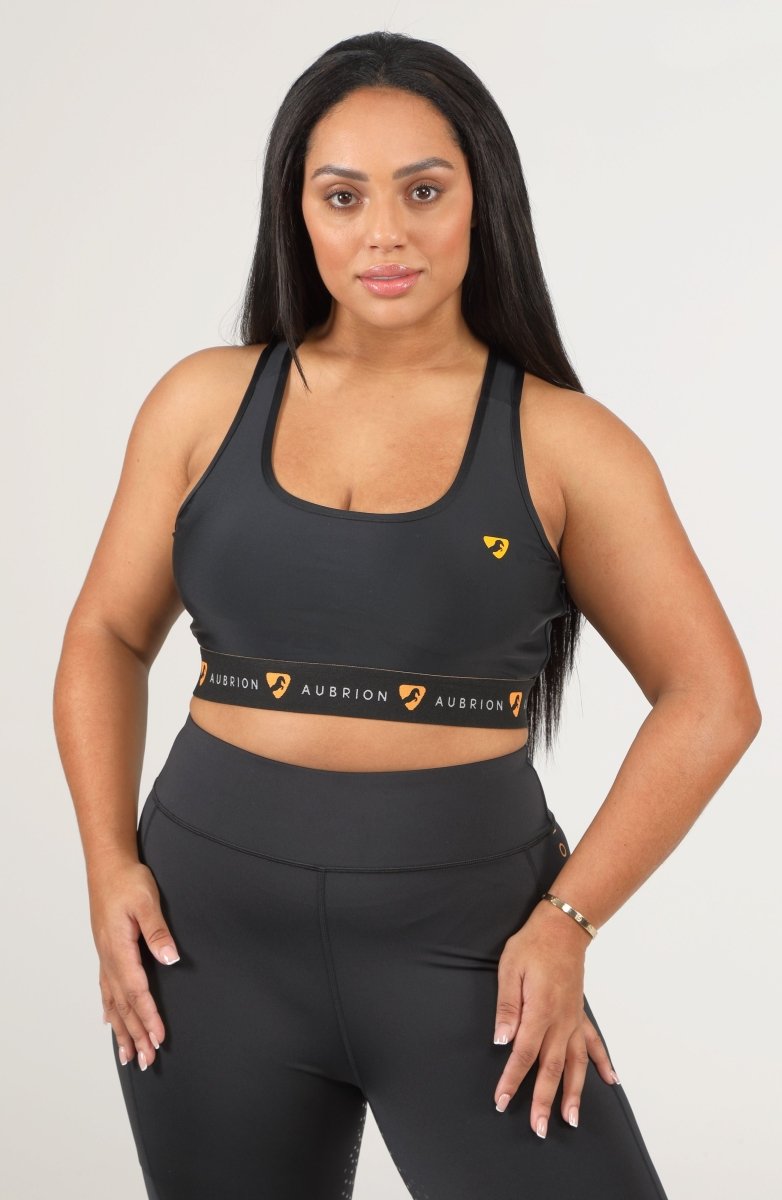 Aubrion Dagenham Sports Bra - Black - L