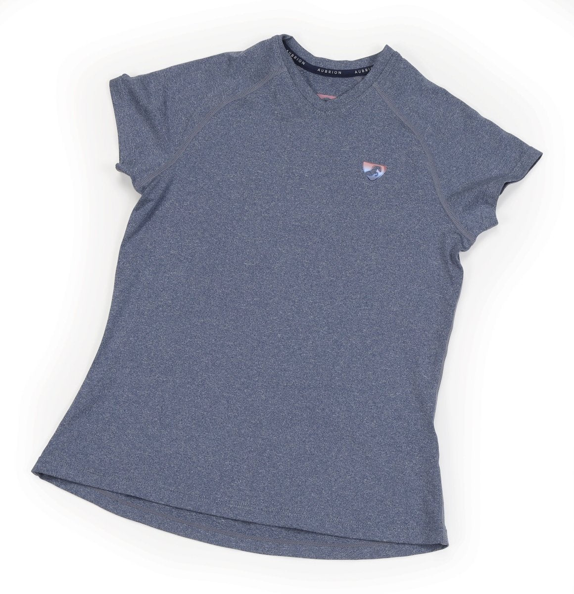 Aubrion Elverson Tech T-Shirt - YR - Charcoal - 11/12 Yrs