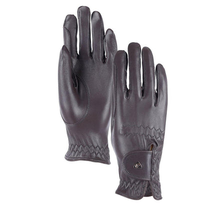 Aubrion Estade Premium Riding Gloves - Brown - XS