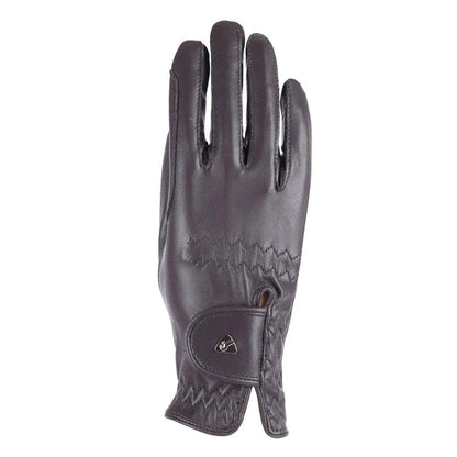 Aubrion Leather Riding Gloves - Black - L