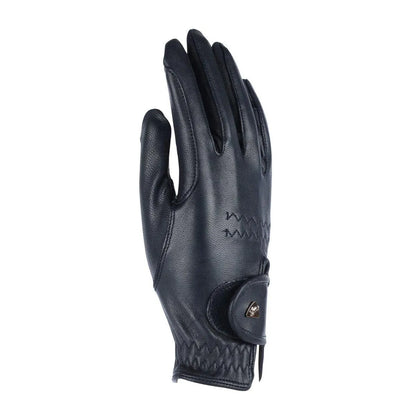 Aubrion Leather Riding Gloves - Black - L