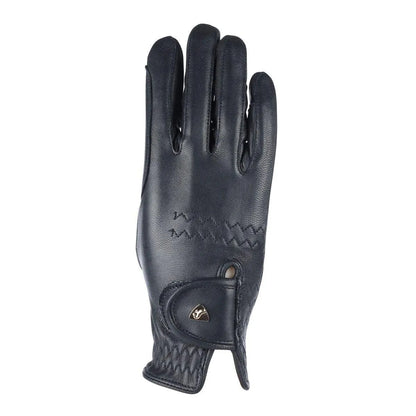 Aubrion Leather Riding Gloves - Black - L