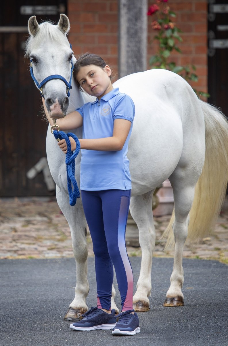 Aubrion Parsons Tech Polo - Maids - Dark Navy - 11/12 Yrs