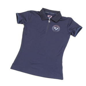 Aubrion Parsons Tech Polo - Maids - Dark Navy - 11/12 Yrs