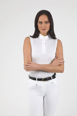 Aubrion Sleeveless Stock Shirt - White - L