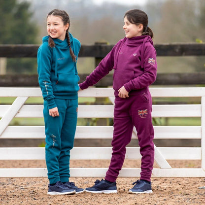 Aubrion Team Joggers - Young Rider - Mulberry - 11/12 Yrs