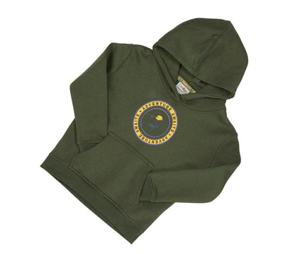 Aubrion Tikaboo AW23 Childs Hoodie - Khaki - 3/4