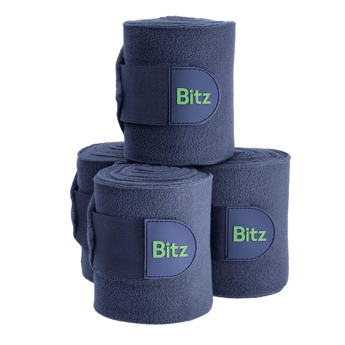 Bitz Bandages Fleece - Black - 4 Pack