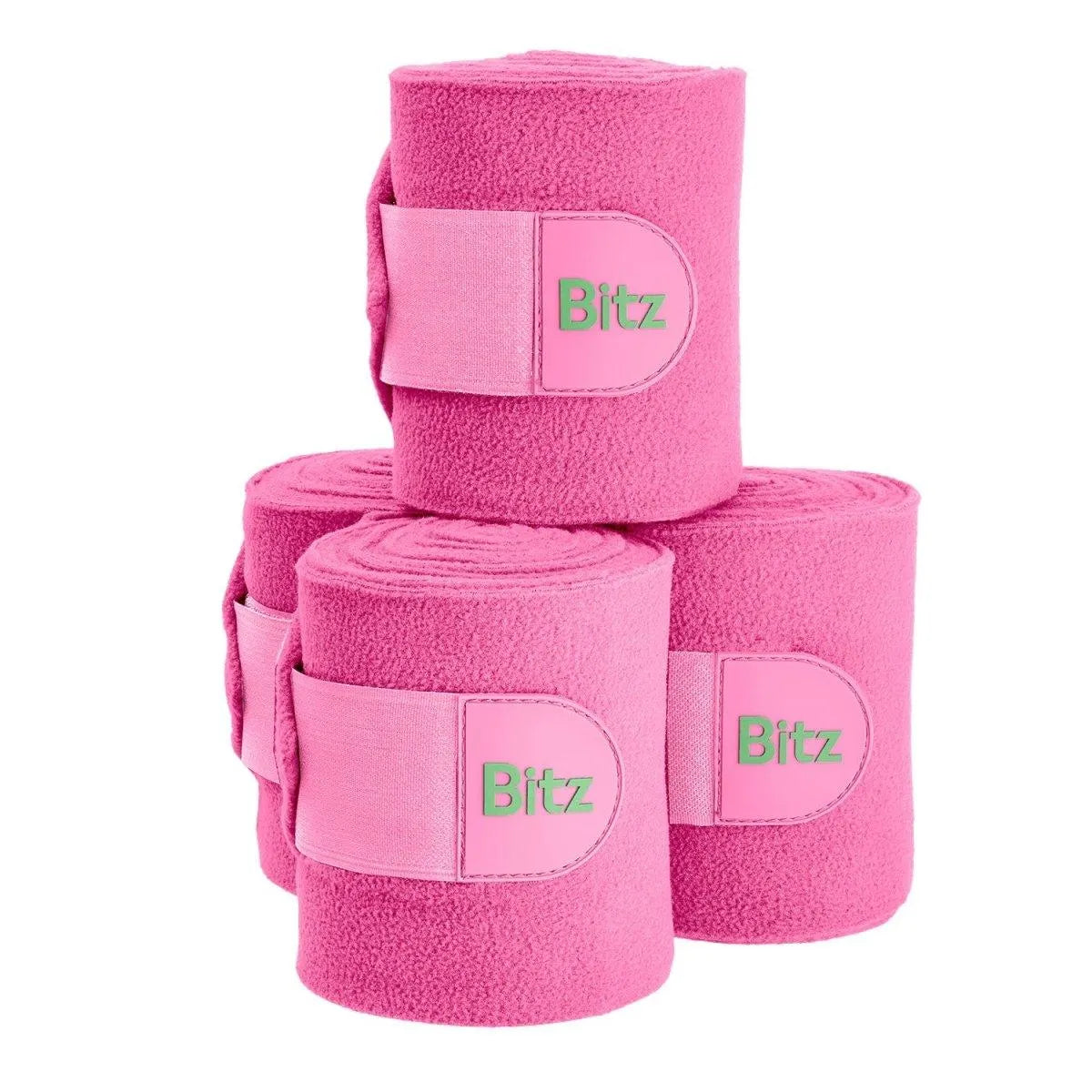 Bitz Bandages Fleece - Black - 4 Pack