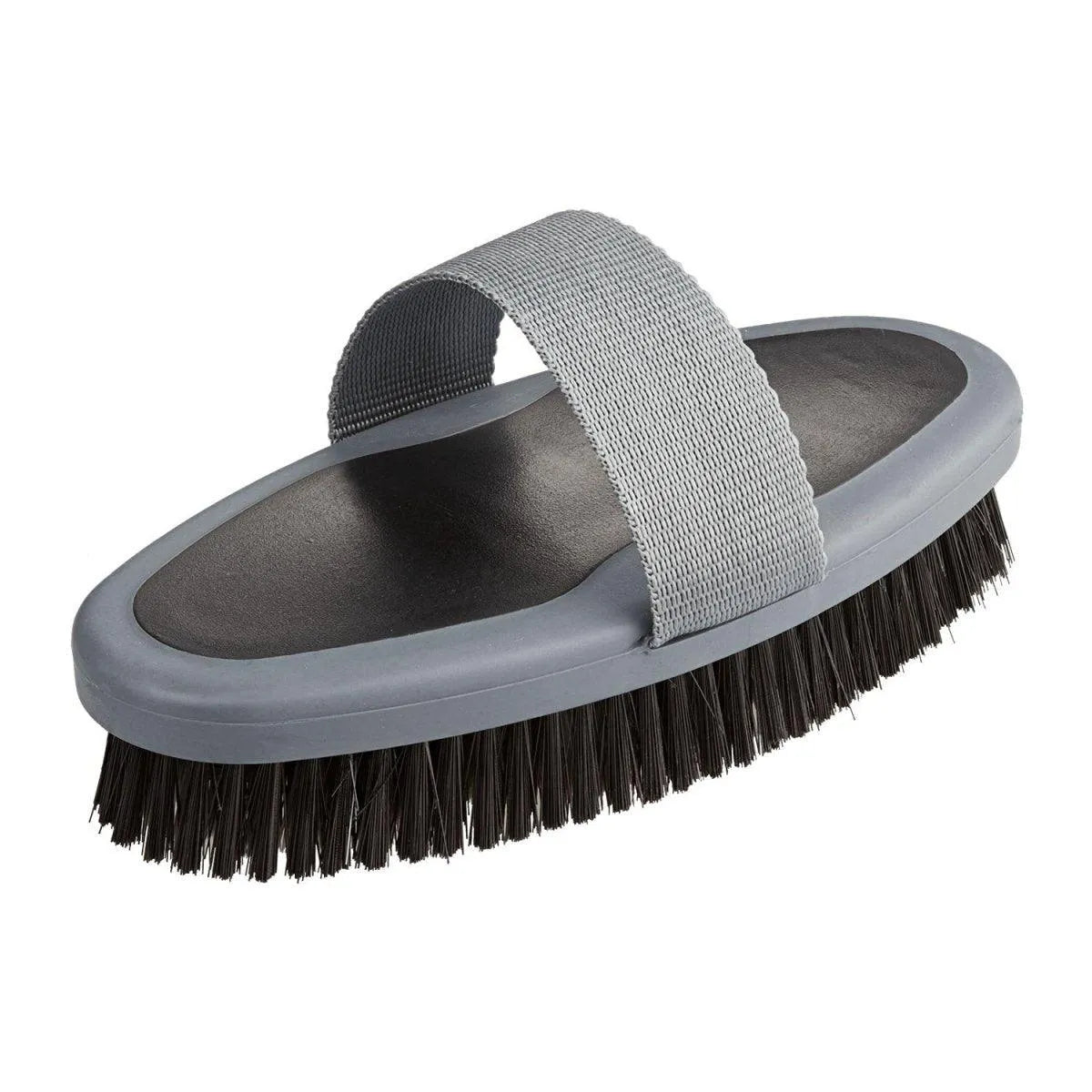 Bitz Two Tone Body Brush Rubber Grip - Black/Grey - Large