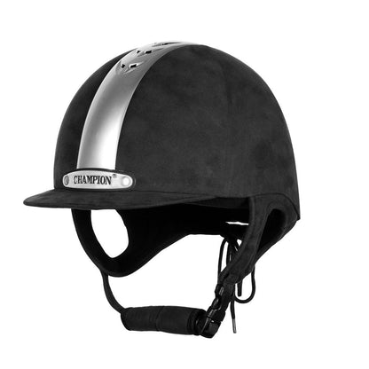 Champion Ventair Deluxe Riding Hat - Black/Silver - 54cm